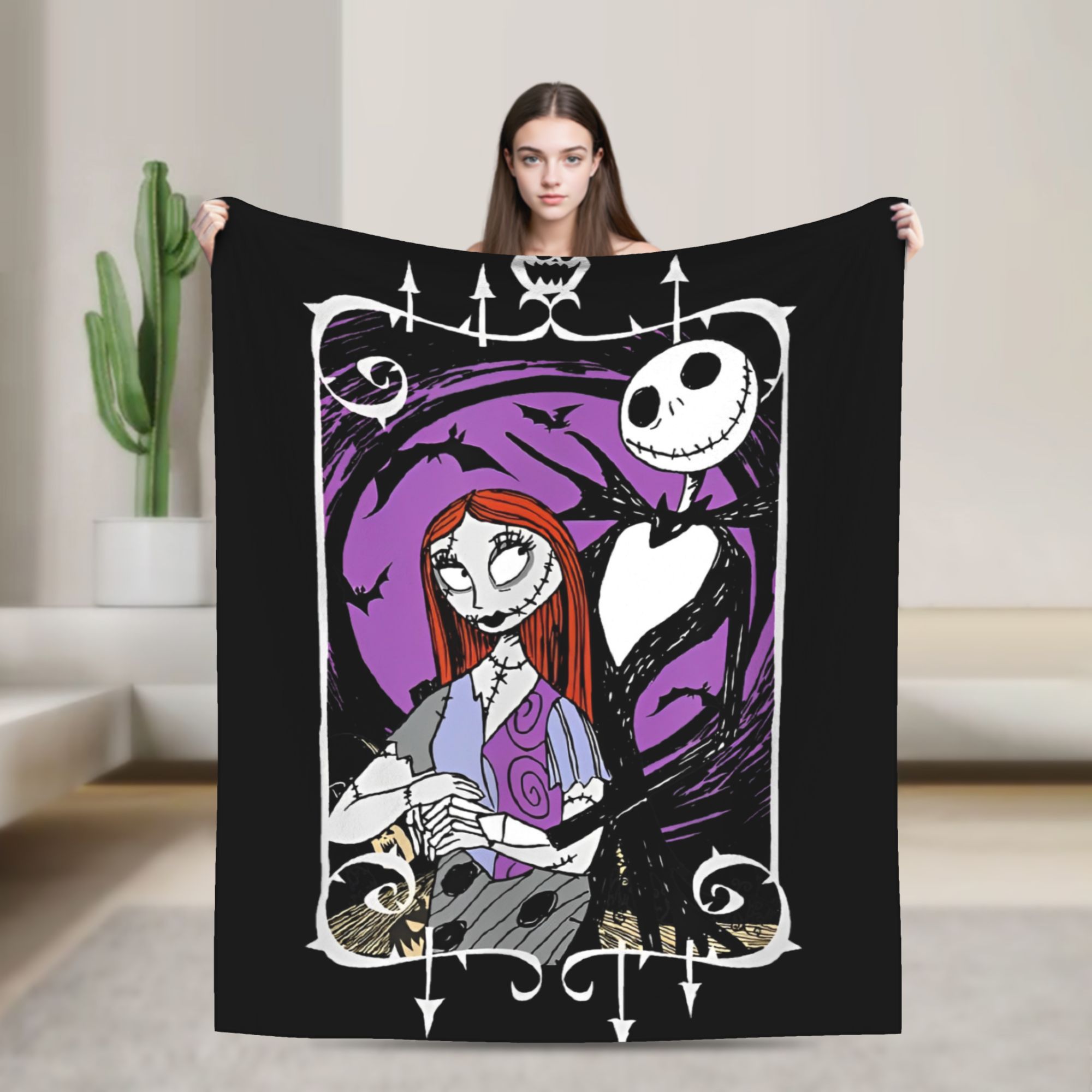 Christmas Throw Blanket - Coperta in maglia di flanella di