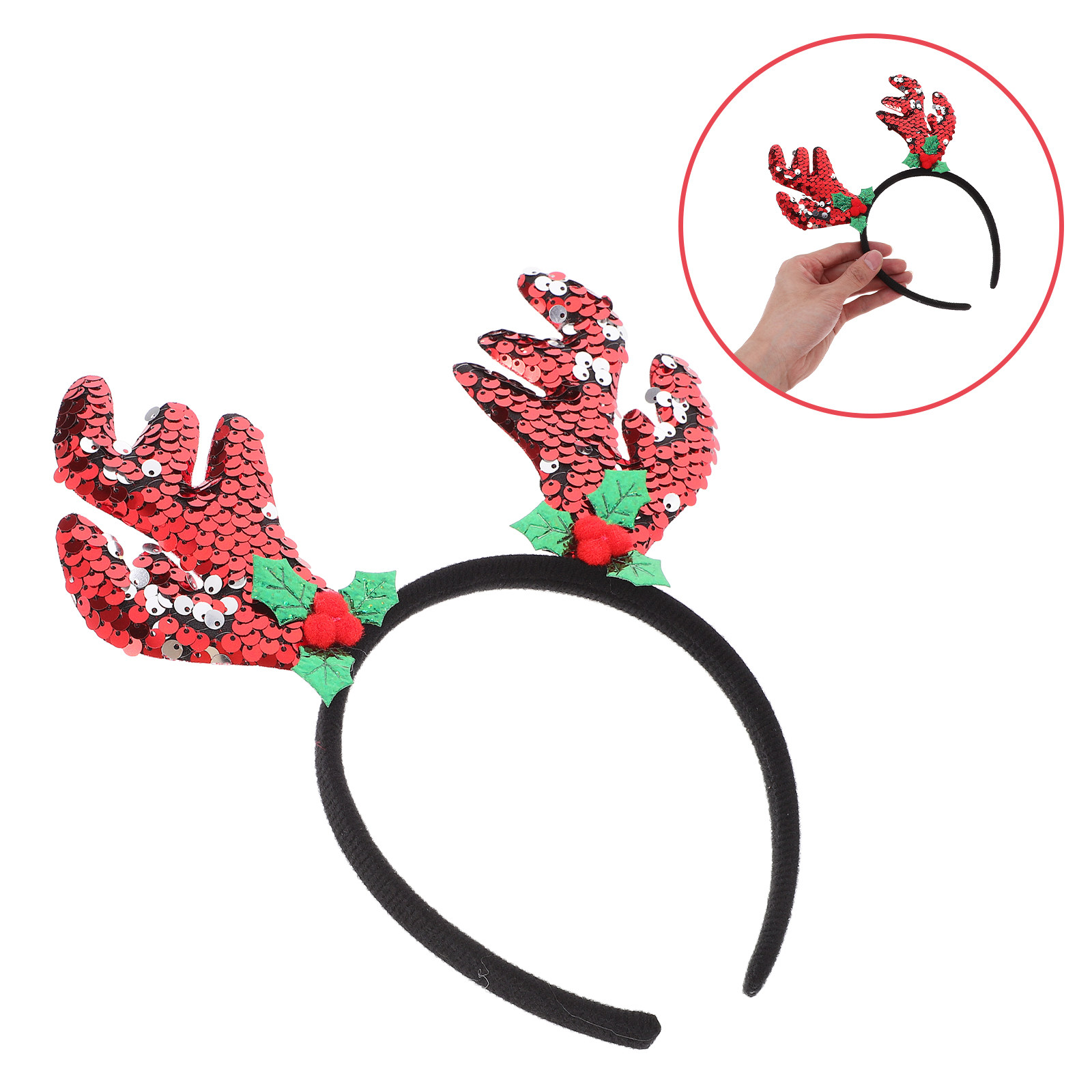 Reindeer Antlers Headband - Cerchietto con Corna di Renna, Decorazione