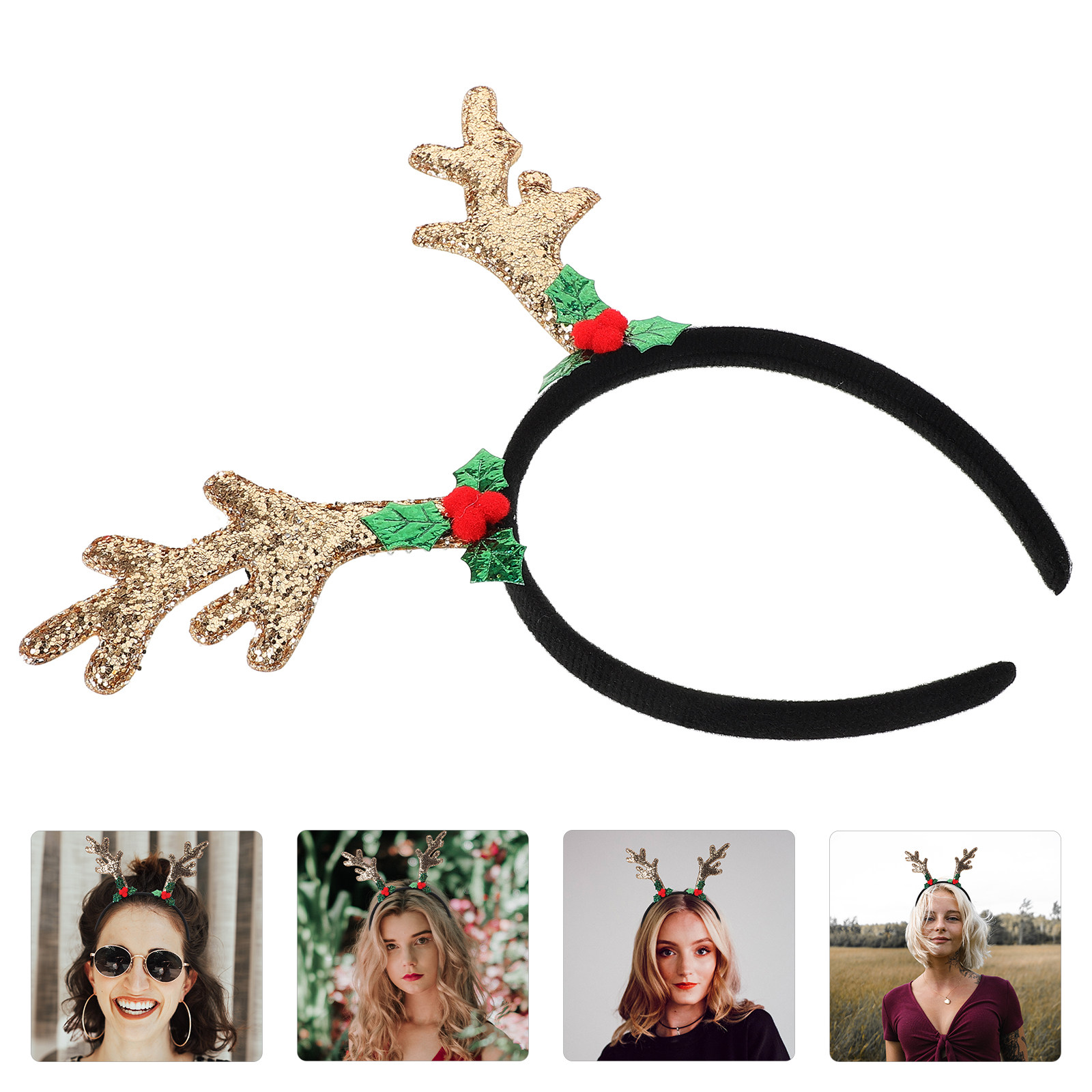 Reindeer Antlers Headband - Cerchietto con Corna di Renna per
