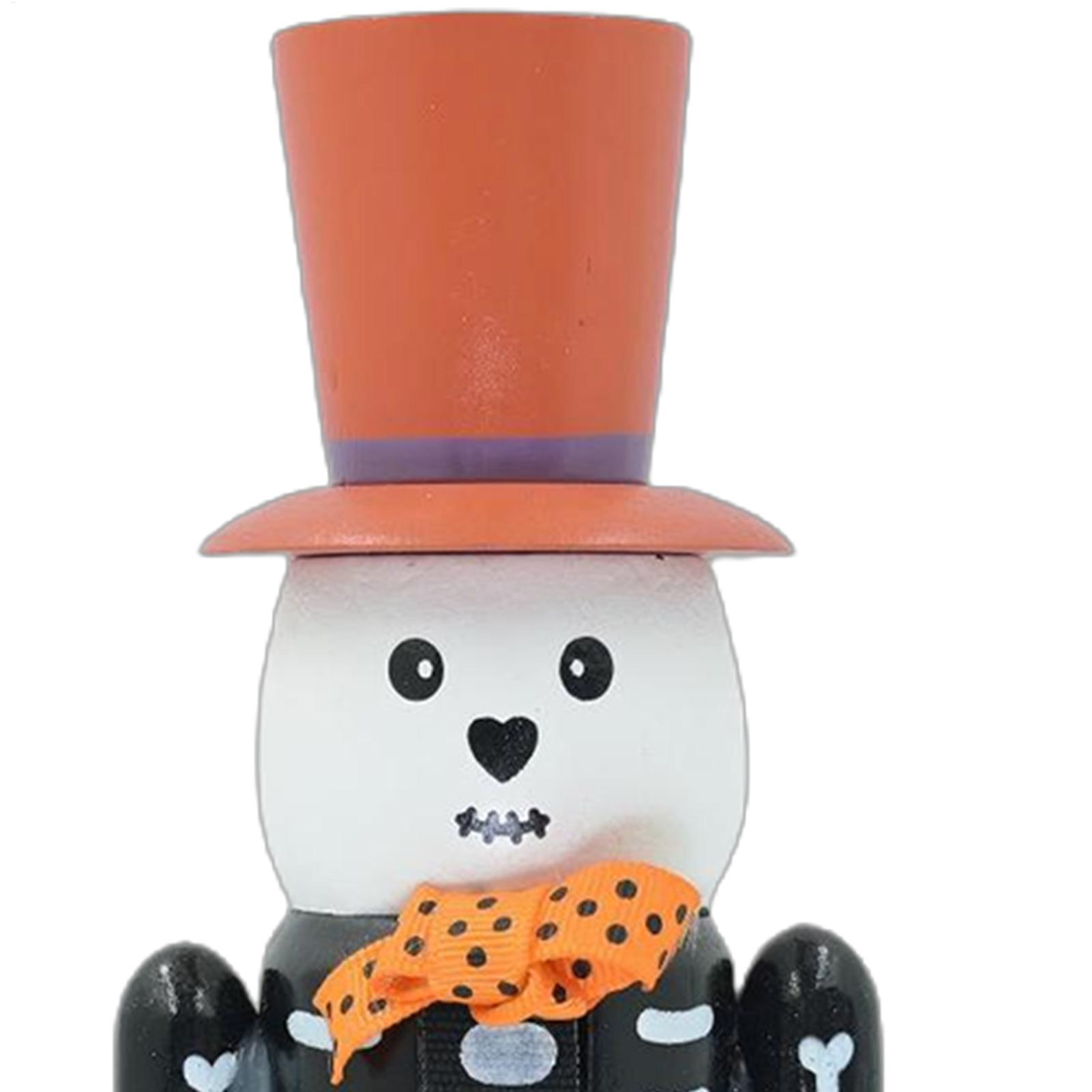 Nutcracker Figurine - Schiaccianoci di Halloween in Legno, Scheletro