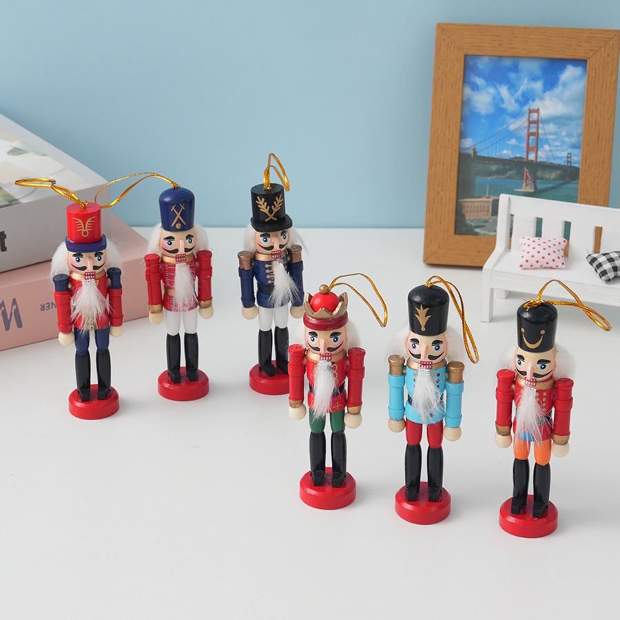 Nutcracker Figurine - 6 pezzi di pendenti natalizi a
