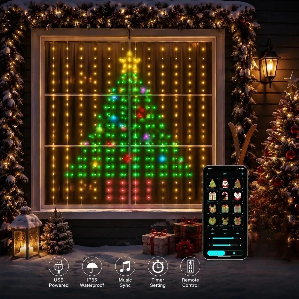 Led Fairy String Lights - Luci a Tenda LED Pixel Controllabili