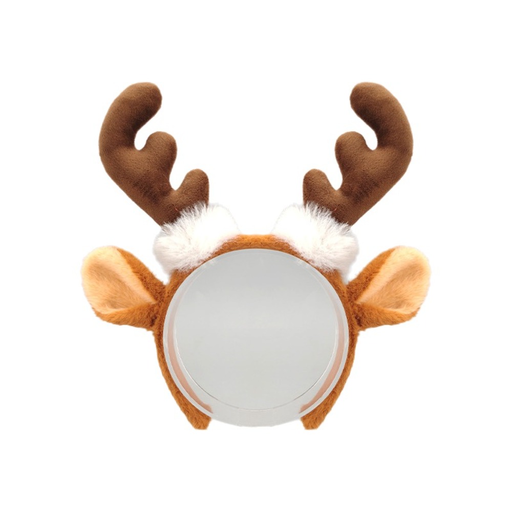 Reindeer Antlers Headband - Cerchietto in peluche realistico con corna