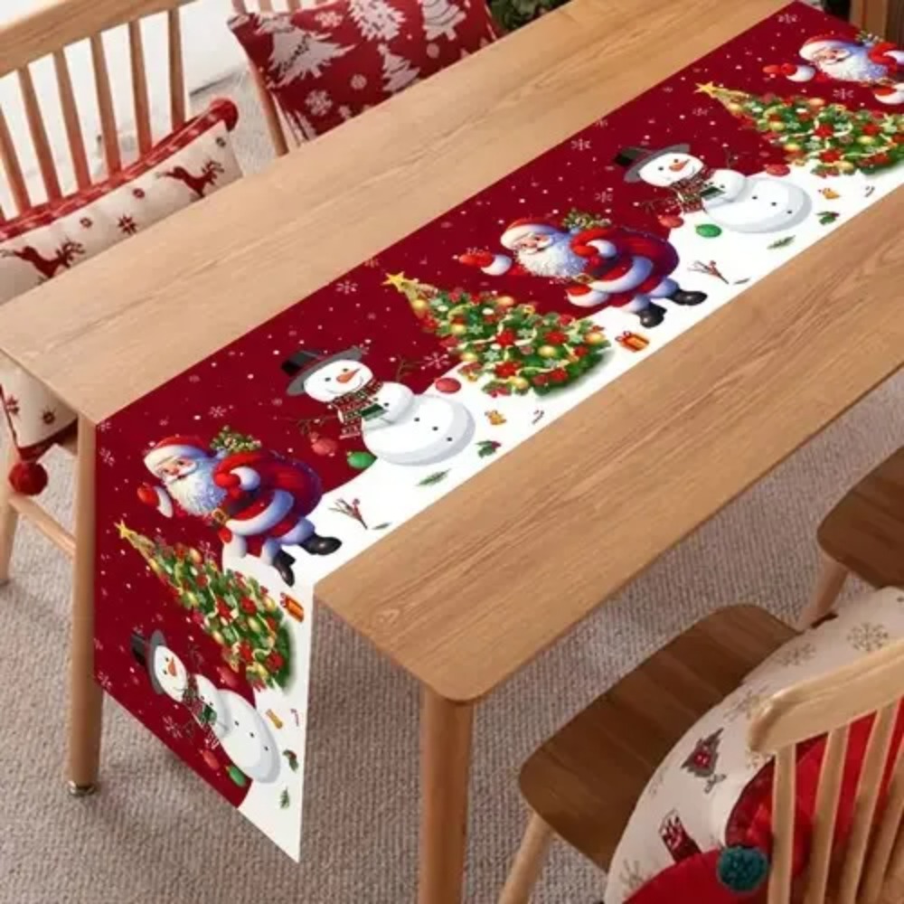 Christmas Table Runner - Runner da Tavola Natalizio Babbo Natale