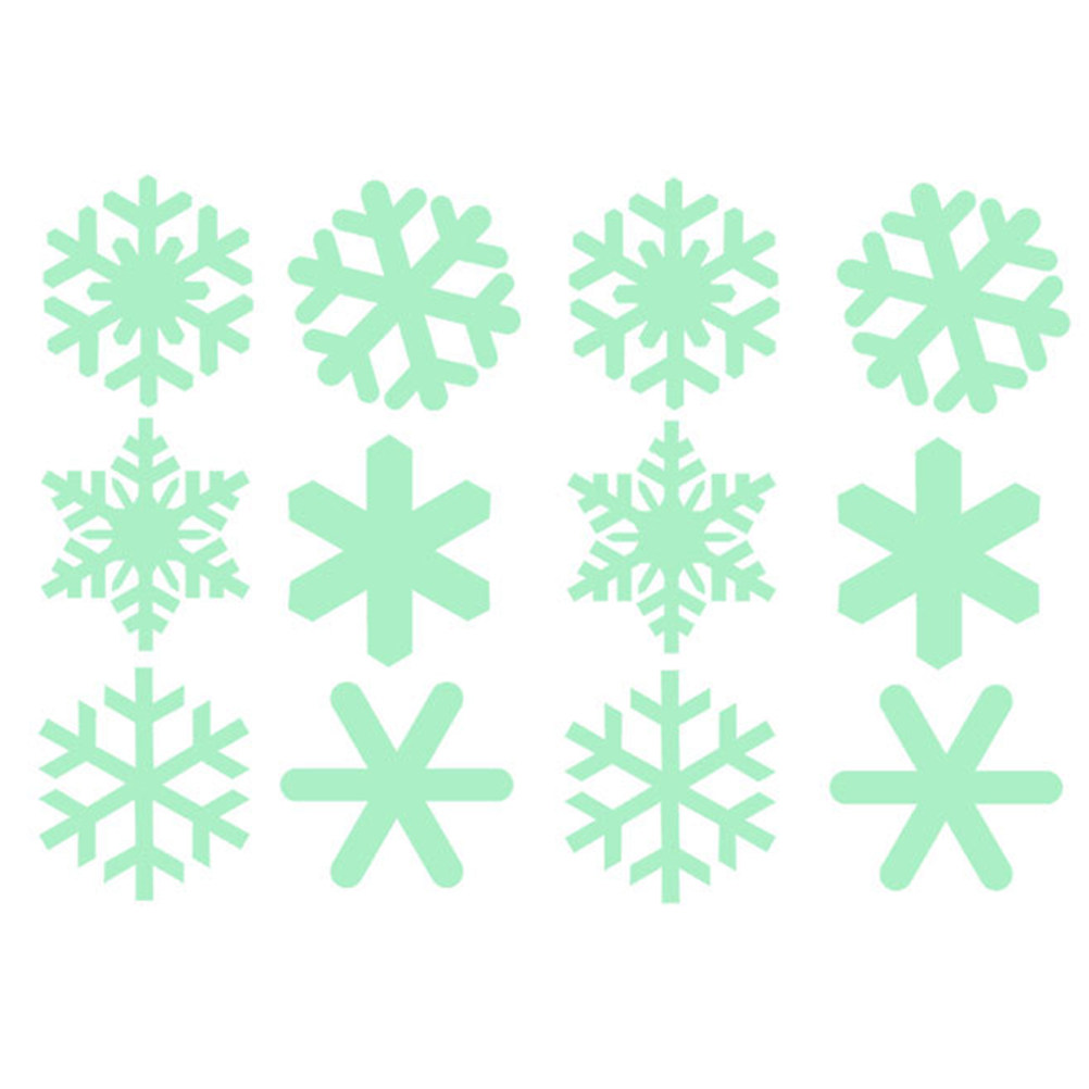Snowflake Window Decal - 1 Set di Adesivi Murali Natalizi