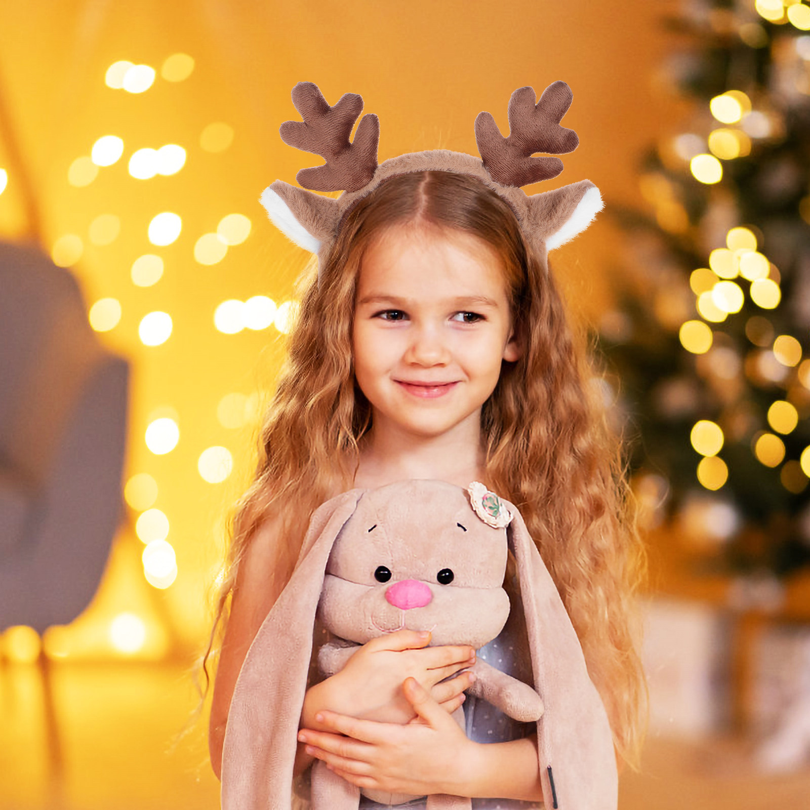 Reindeer Antlers Headband - Cerchietto Natalizio con Corna di Renna