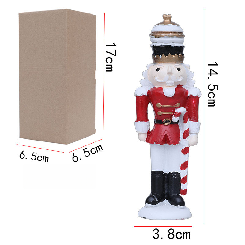 Nutcracker Figurine - Statuetta Schiaccianoci in Resina 14,5 cm,