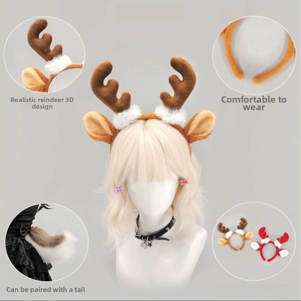 Cerchietto in peluche con corn - Reindeer Antlers Headband recensione e prezzo