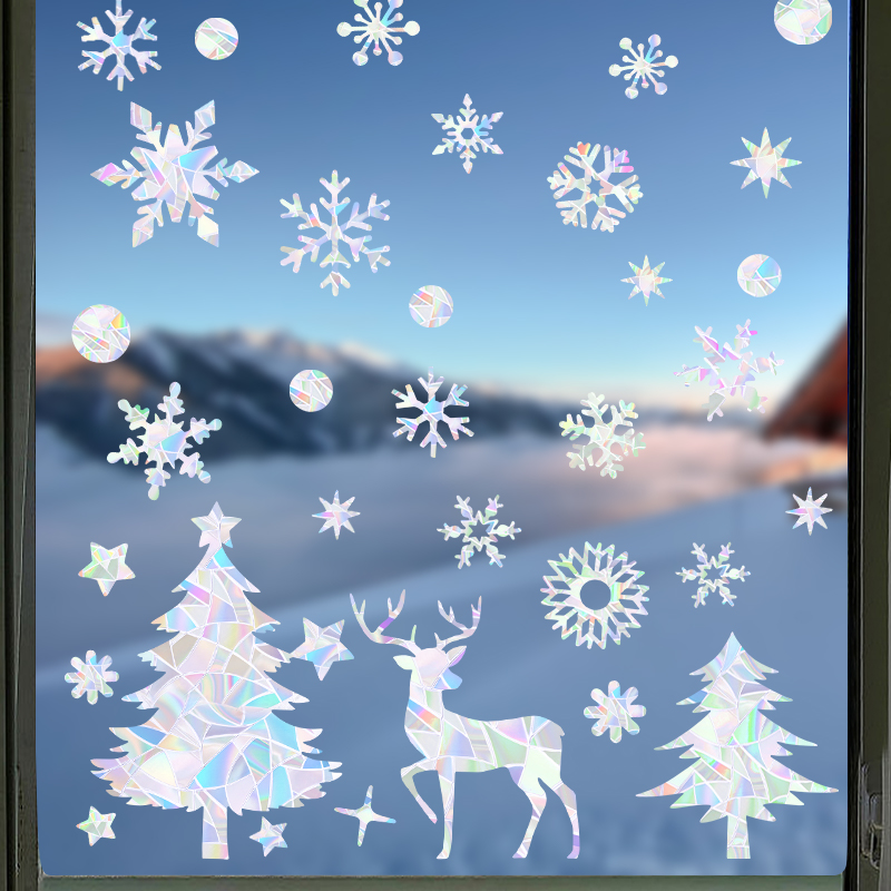 1set fiocco di neve di natale  - Snowflake Window Decal recensione e prezzo