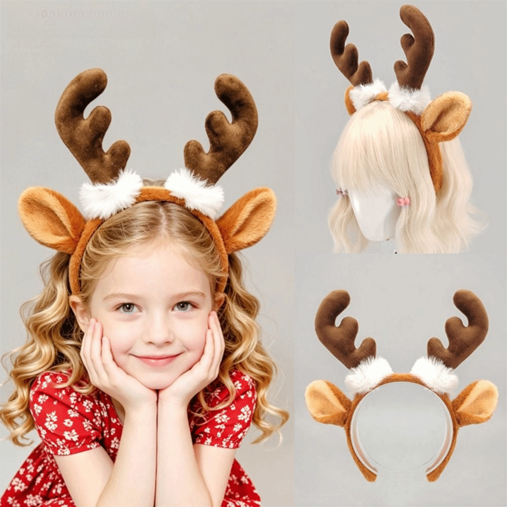 Cerchietto in peluche realisti - Reindeer Antlers Headband recensione e prezzo