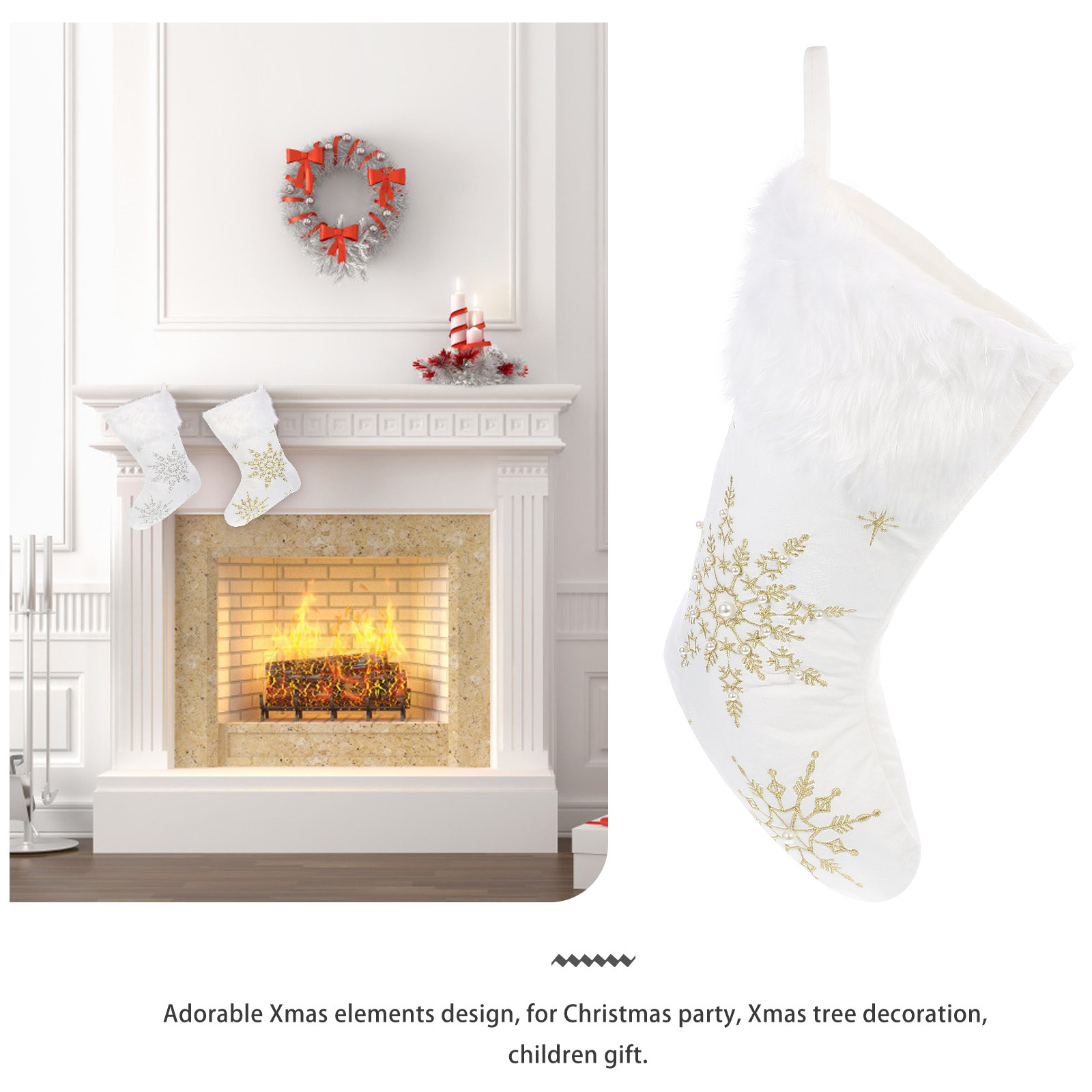1 Pezzo Calza di Natale Decora - Christmas Stocking Hanging recensione e prezzo