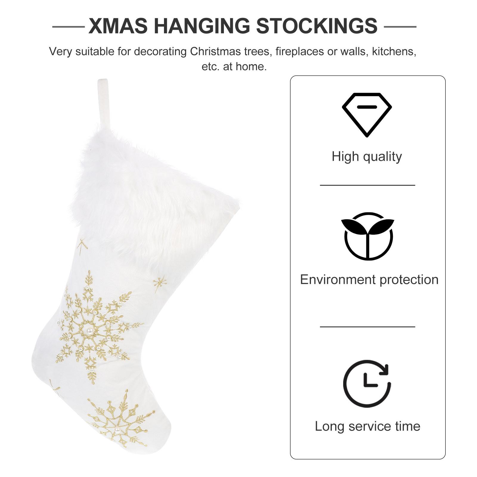 1 Pezzo Calza di Natale Decora - Christmas Stocking Hanging recensione e prezzo