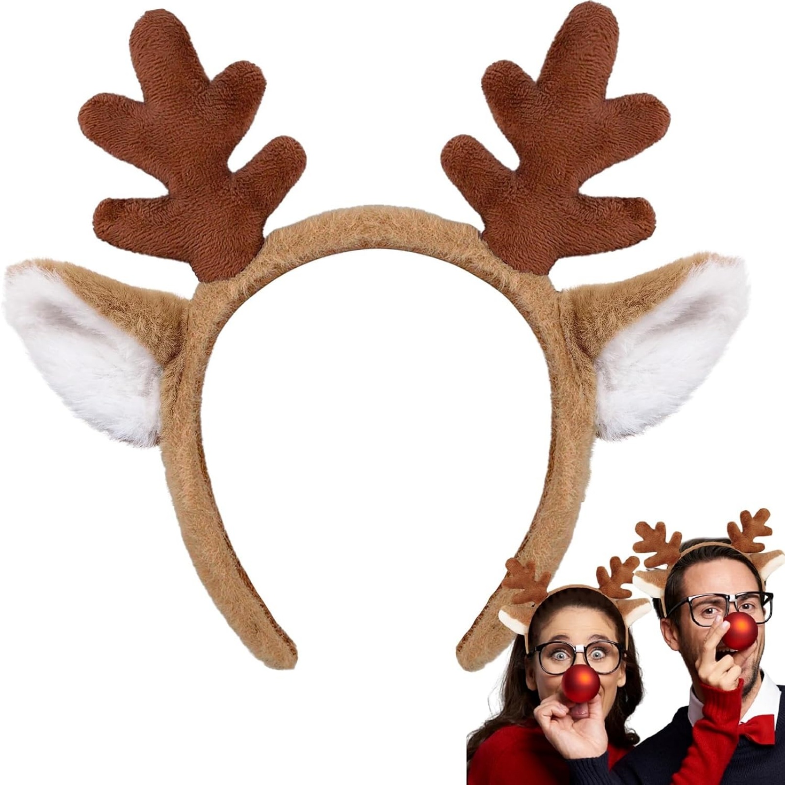 1 fascia natalizia con corna d - Reindeer Antlers Headband recensione e prezzo